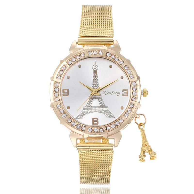 Owl Pendant Quartz Watch Watch Rhinestone Fashion - Krosscanada