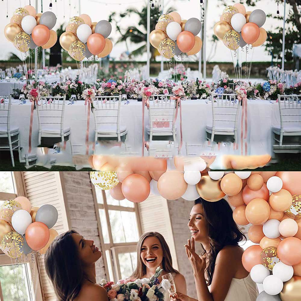Party Arrangement Grey Latex Balloon Chain Set - Krosscanada