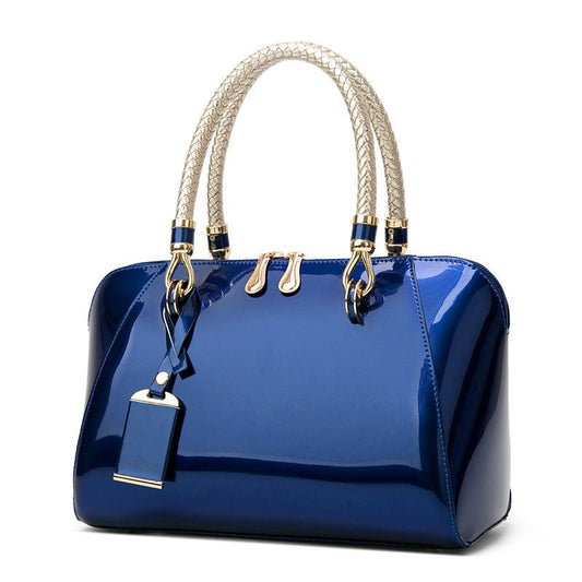 Patent Leather Handbags Shiny Handbag Fashion One - shoulder Diagonal Bag - Krosscanada