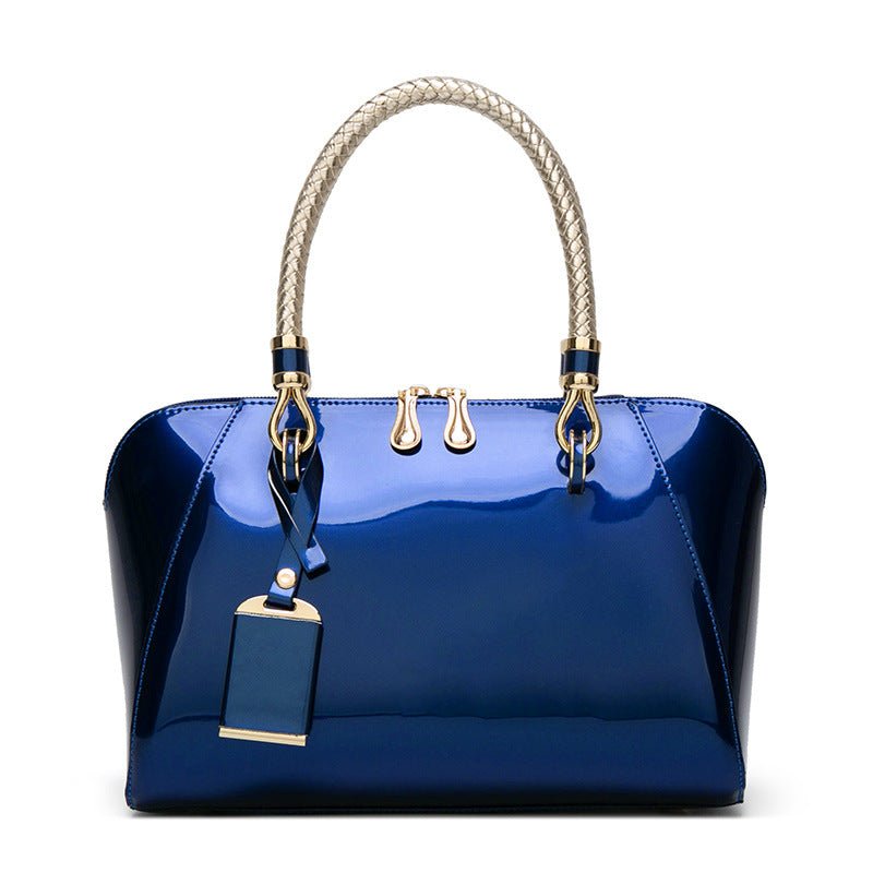 Patent Leather Handbags Shiny Handbag Fashion One - shoulder Diagonal Bag - Krosscanada