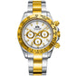 PAULAREIS Automatic Mechanical Multi - Function Strong Luminous Ice Blue Steel Belt Men's Watch - Krosscanada