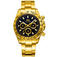 PAULAREIS Automatic Mechanical Multi - Function Strong Luminous Ice Blue Steel Belt Men's Watch - Krosscanada