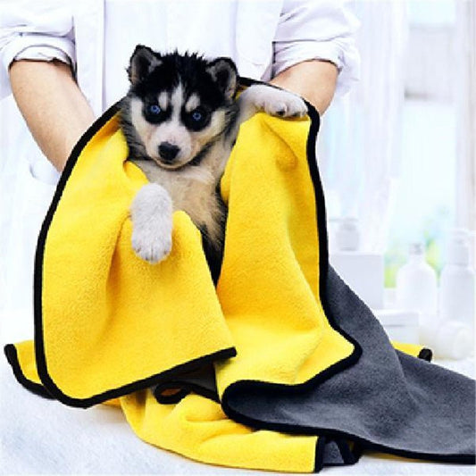 Pet Absorbent Towel Multi - size High Quality Pet Bath Towel - Krosscanada