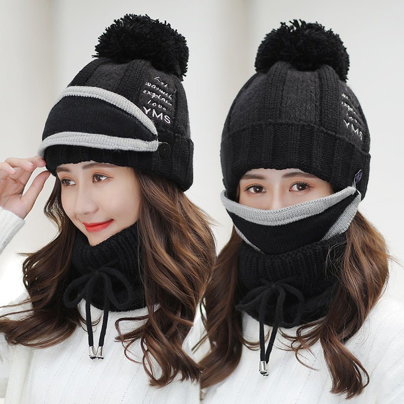 Plush thick winter woolen hat - Krosscanada