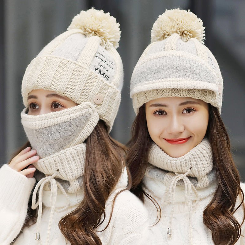 Plush thick winter woolen hat - Krosscanada