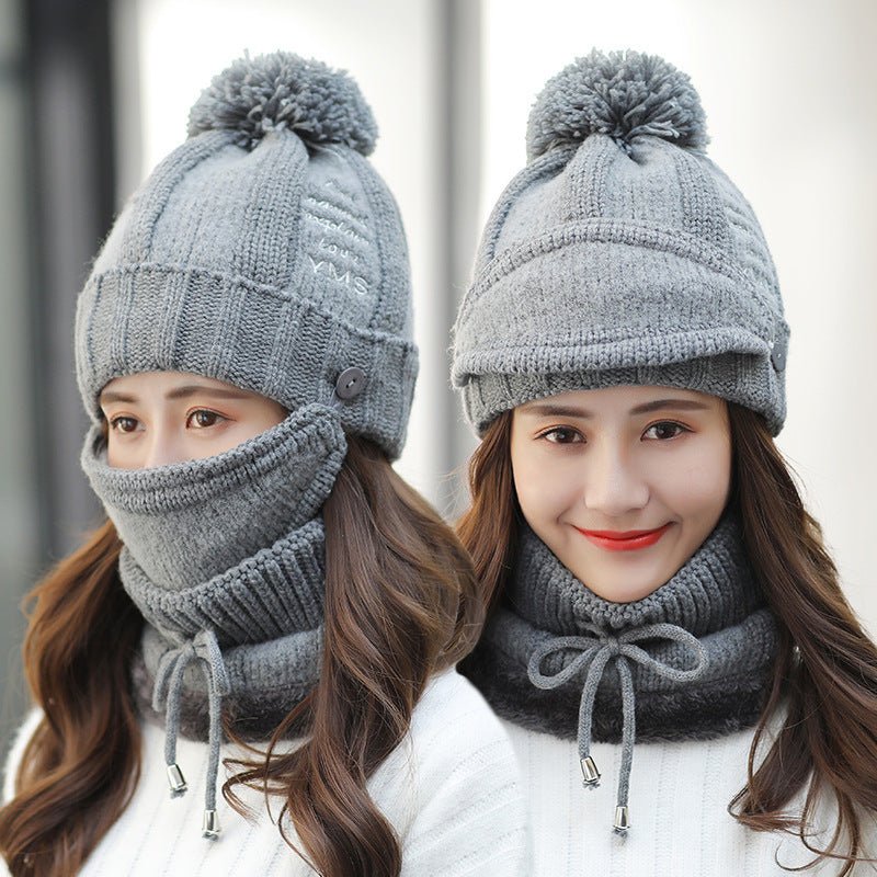 Plush thick winter woolen hat - Krosscanada