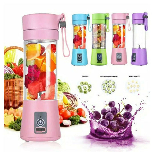Portable Blender With USB Rechargeable Mini Kitchen Fruit Juice Mixer Home Simple Portable Electric Mini Juicer - Krosscanada