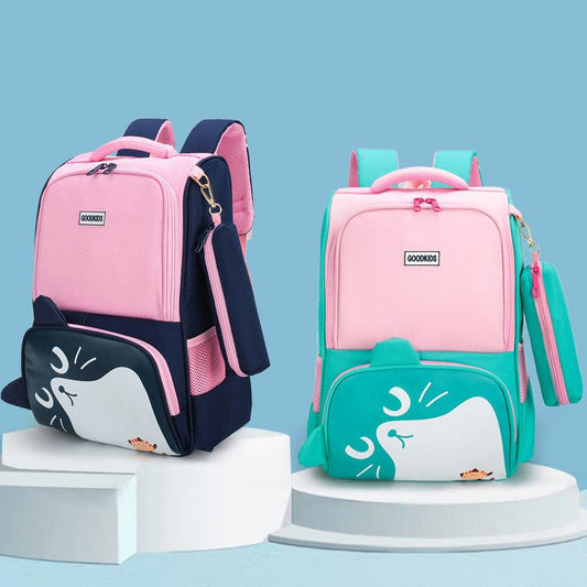 Primary School Schoolbag British College Style Large - capacity Spine Protection Backpack - Krosscanada