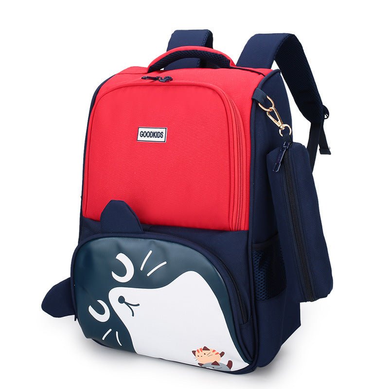 Primary School Schoolbag British College Style Large - capacity Spine Protection Backpack - Krosscanada