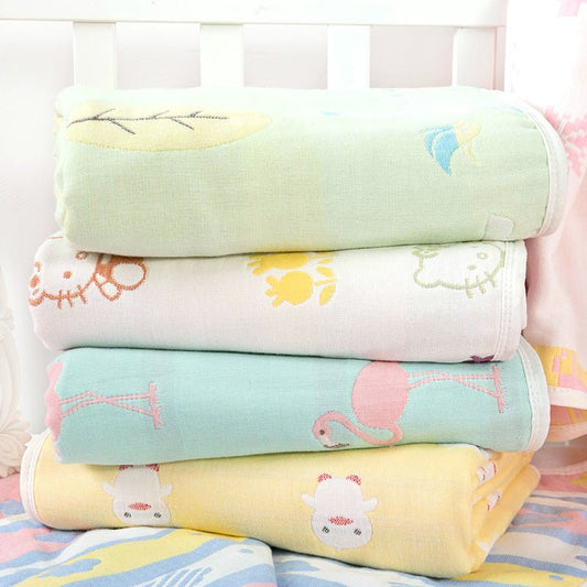 Printing Gauze Bath Towel Baby Blanket Quilt - Krosscanada