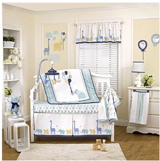 9Pc Crib Infant Room Kids Baby Bedroom Set Nursery Bedding Elephantl cot bedding set for newborn baby - KKscollecation