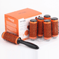 Professional Hair Dressing Brushes High Temperature Resistant Ceramic Iron Round Comb Beauty Hair Makeup Tool 50mm 6pcs/set - Krosscanada