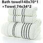 Pure Cotton Thick Soft Absorbent Bath Towel - Krosscanada