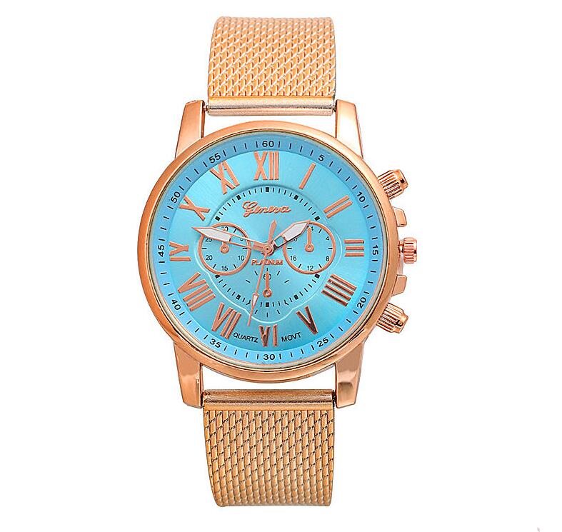 PVC multi - color face bracelet watch Roman digital face quartz watch WISH hot sale ladies Geneva watch - Krosscanada