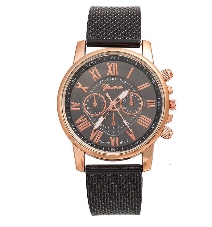 PVC multi - color face bracelet watch Roman digital face quartz watch WISH hot sale ladies Geneva watch - Krosscanada