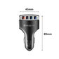 Qc3.0 car charger multi - function one for four car charger 4USB5V9V12V car phone charger - Krosscanada
