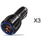 Quick Charge 3.0 Car Charger For Mobile Phone Dual Usb Car Charger Qualcomm Qc 3.0 Fast Charging Adapter Mini Usb Car Charger - Krosscanada