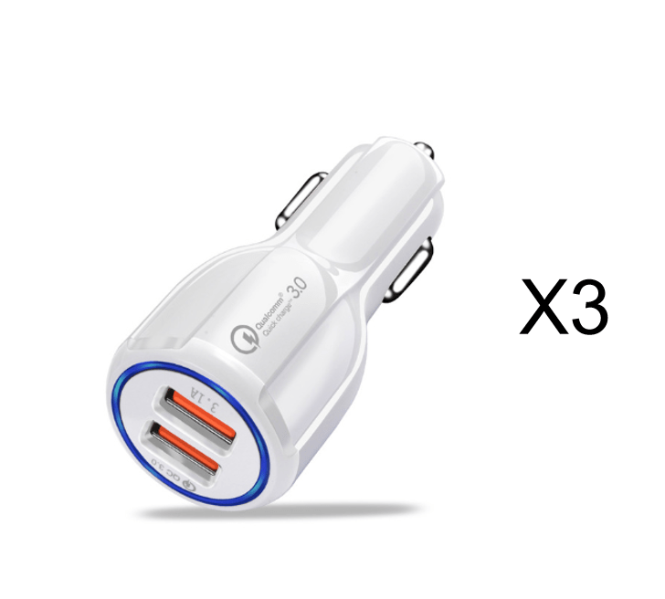 Quick Charge 3.0 Car Charger For Mobile Phone Dual Usb Car Charger Qualcomm Qc 3.0 Fast Charging Adapter Mini Usb Car Charger - Krosscanada