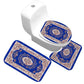 Receiving Bag Three - piece Toilet Bathroom Toilet Carpet Non - slip Absorbent Toilet Floor Mat Classic Pattern - Krosscanada