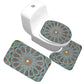 Receiving Bag Three - piece Toilet Bathroom Toilet Carpet Non - slip Absorbent Toilet Floor Mat Classic Pattern - Krosscanada