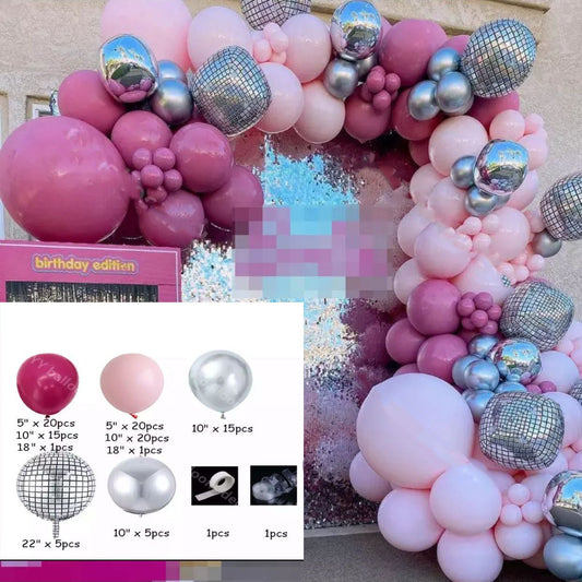 Retro Colored Irregular Balloon Arch Garland - Krosscanada