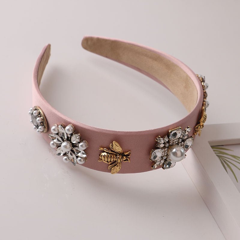 Retro Elegant Diamond Luxury Catwalk Exaggerated Hair Accessories - Krosscanada