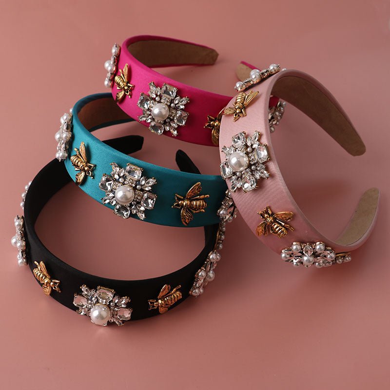 Retro Elegant Diamond Luxury Catwalk Exaggerated Hair Accessories - Krosscanada