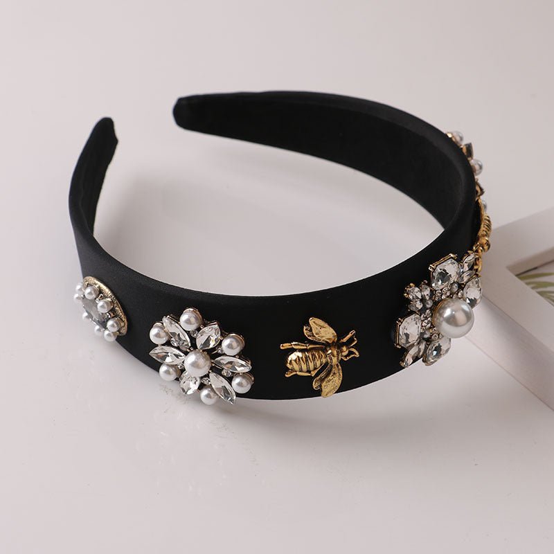 Retro Elegant Diamond Luxury Catwalk Exaggerated Hair Accessories - Krosscanada