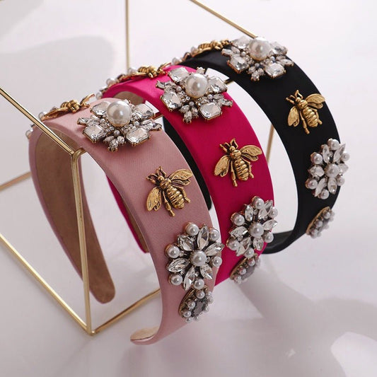 Retro Elegant Diamond Luxury Catwalk Exaggerated Hair Accessories - Krosscanada