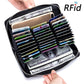 Rfid Many Departments Men Wallet Cow Genuine Leather 36 Slots Card Holder Cell Phone Pocket Male Wallets Clutch Man Long Purse - Krosscanada
