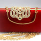 Rhinestone Crown Suede Ladies Bridal Bag - Krosscanada