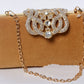 Rhinestone Crown Suede Ladies Bridal Bag - Krosscanada