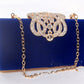 Rhinestone Crown Suede Ladies Bridal Bag - Krosscanada