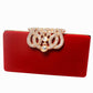 Rhinestone Crown Suede Ladies Bridal Bag - Krosscanada