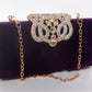 Rhinestone Crown Suede Ladies Bridal Bag - Krosscanada