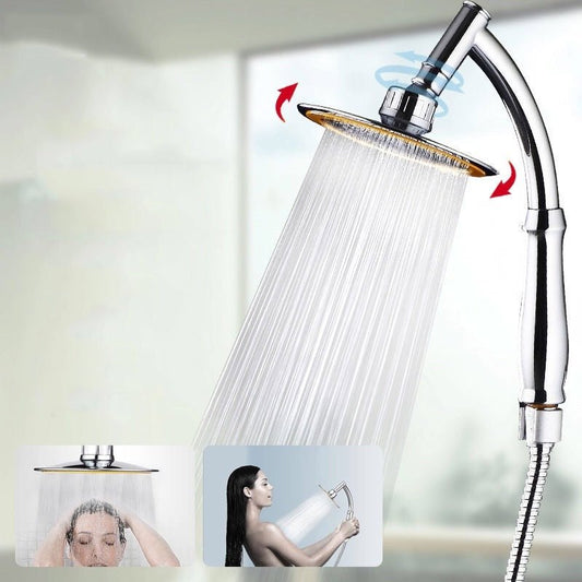 Shower Head 6inch Pressurized Hand - held Overhead Universal Shower Head Shower Set - Krosscanada