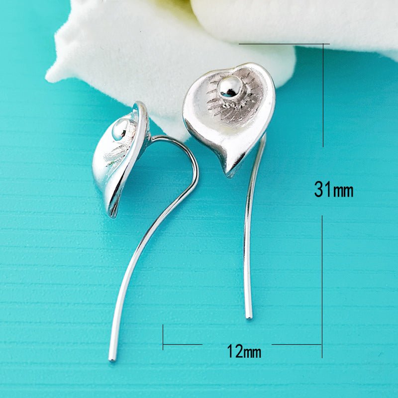 Silver Plated Sun Flower Earrings - Krosscanada