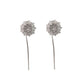 Silver Plated Sun Flower Earrings - Krosscanada