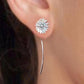 Silver Plated Sun Flower Earrings - Krosscanada