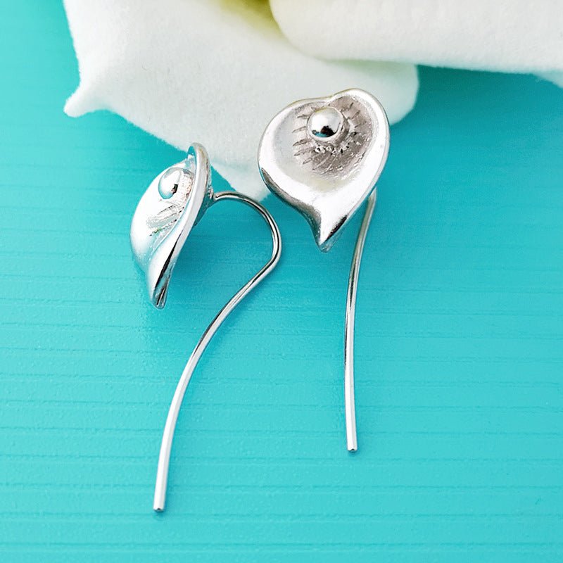 Silver Plated Sun Flower Earrings - Krosscanada