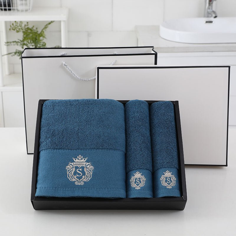 Simple Cotton 2 Towel 1 Bath Towel Set - Krosscanada
