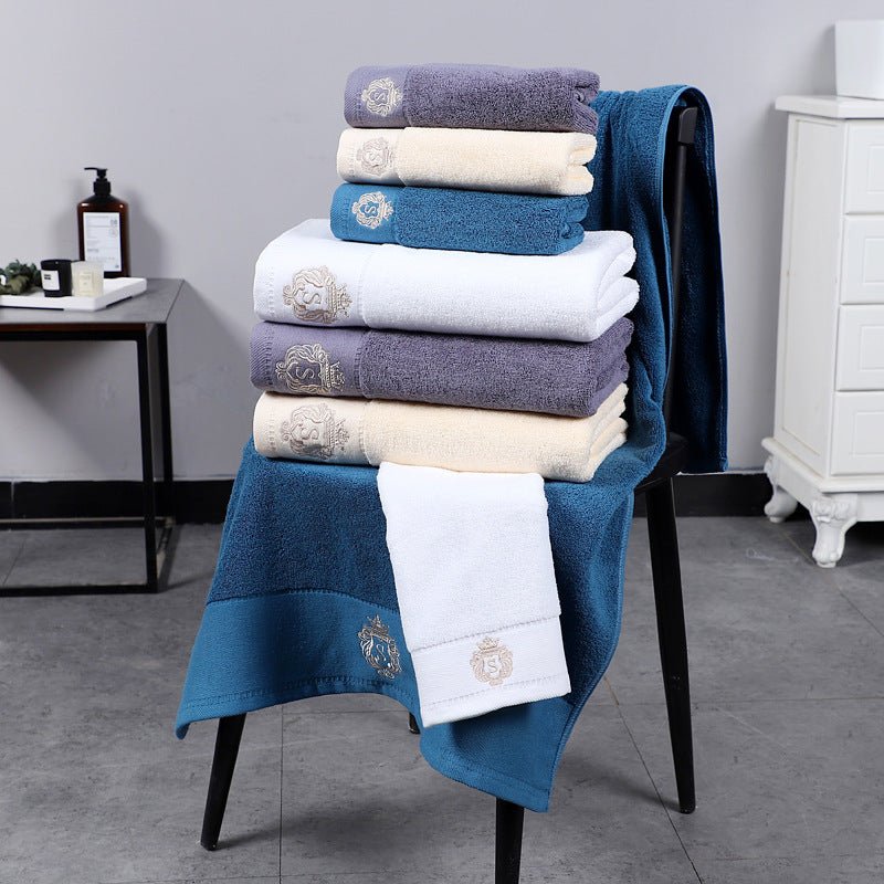 Simple Cotton 2 Towel 1 Bath Towel Set - Krosscanada