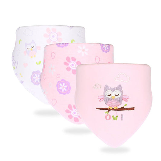 Simple Printed Baby Products Cotton Saliva Towel - Krosscanada