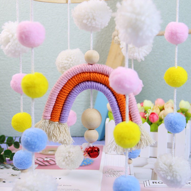 Simple Round Rainbow Ball Baby Bed Pendant - Krosscanada