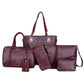 Six piece portable women's bag set - Krosscanada