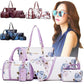 Six piece portable women's bag set - Krosscanada