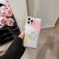 Smudge Line Love English Applicable IP 14 Phone Case Bracket - Krosscanada