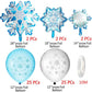 Snowflake Latex Balloon Set Decoration Christmas - Krosscanada