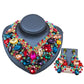 Stained Glass Rhinestone Bridal Necklace and Earring Set - Krosscanada