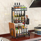 Stainless Steel Kitchen Rack Thickened Seasoning Rack Multi Layer Kitchen Seasoning Storage Rack - Krosscanada